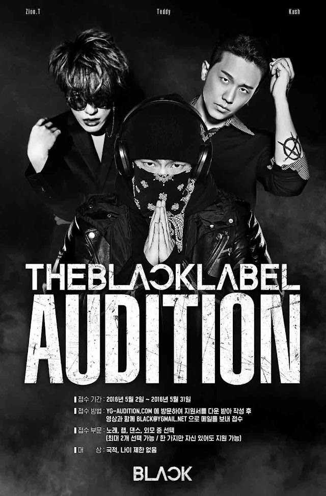 Affiche originale de l’audition The Black Label avec Zion.T, Teddy et Kush