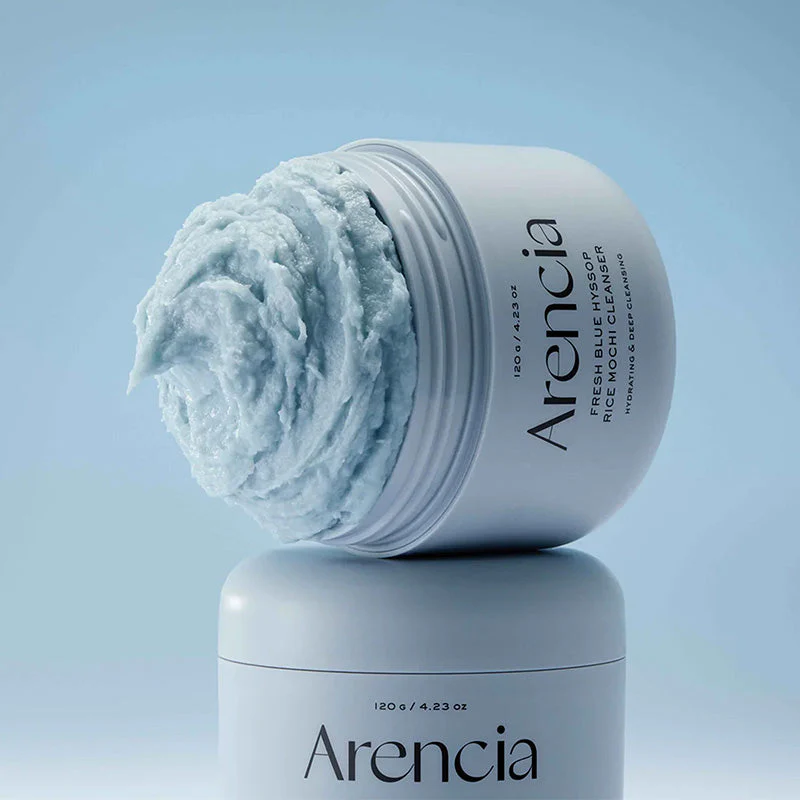 Arencia Fresh Blue Hyssop Rice Mochi Cleanser — texture