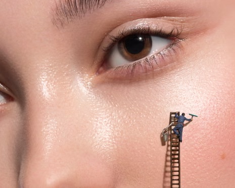 Routine glass skin en plusieurs étapes de layering
