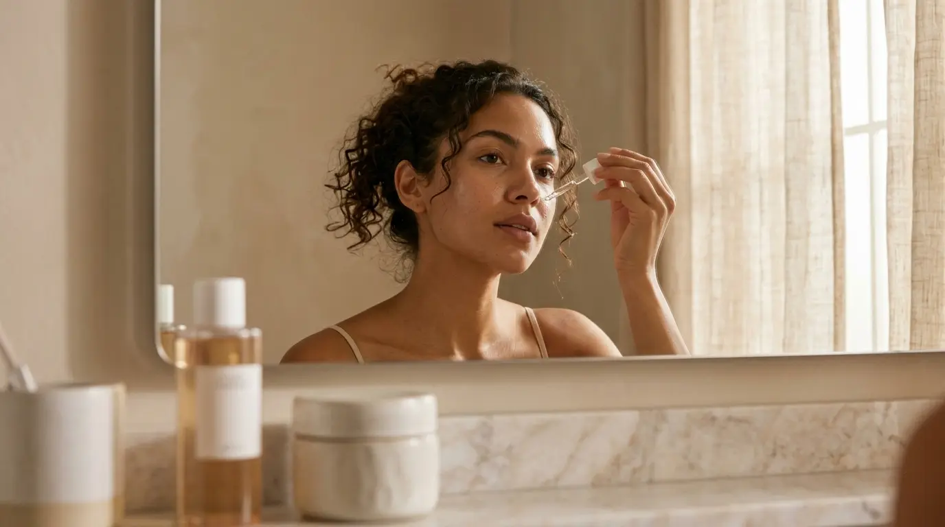 Hydratation du visage, routine