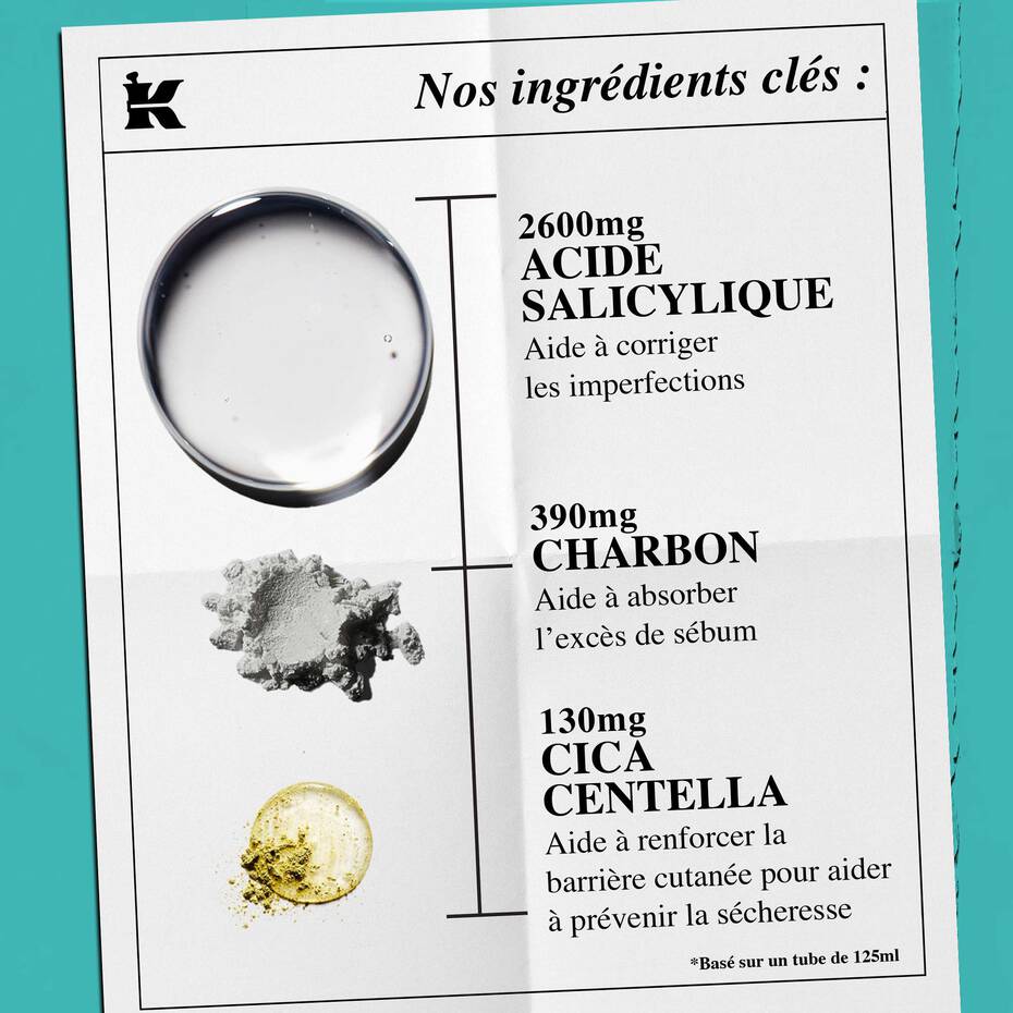 Kiehl's Gently Effective — ingrédients Kiehl's Gently Effective — ingrédients